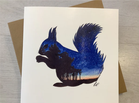 Newborough Squirrel Card
