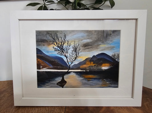 The Lonely Tree Print Framed